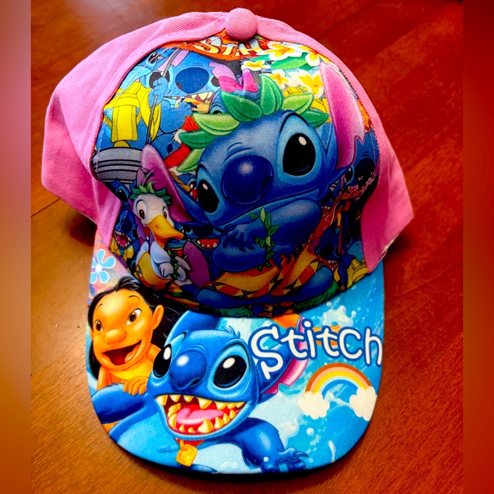 Disney Stitch Kids Hat - Pink and Blue
